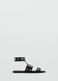 Studded leather sandals