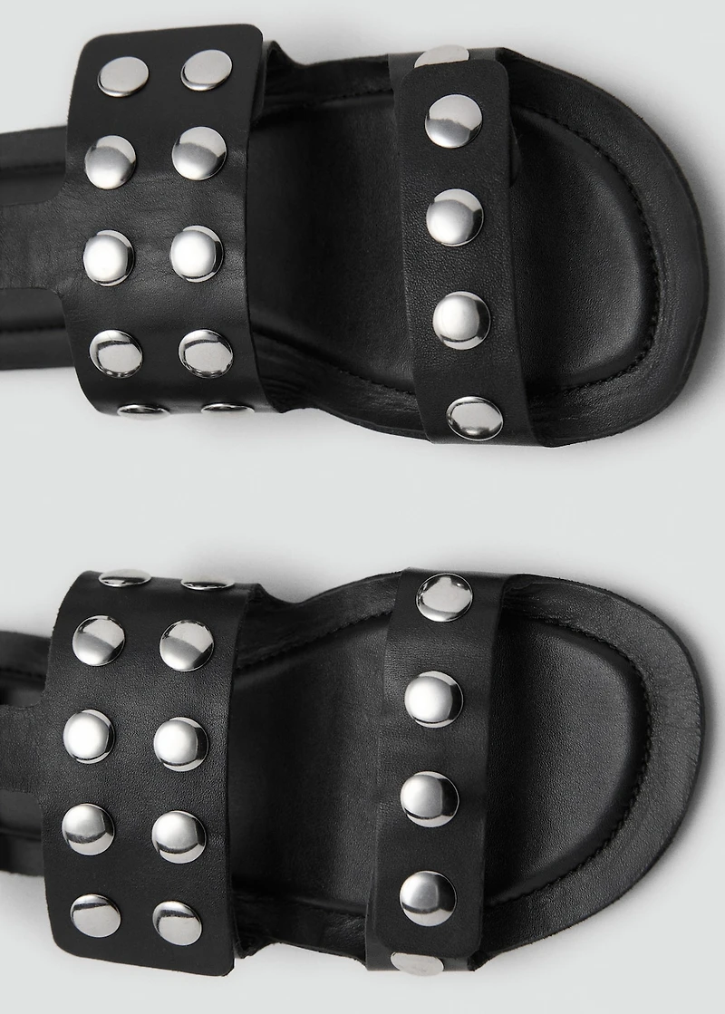 Studded leather sandals