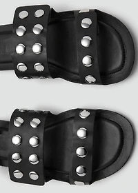 Studded leather sandals