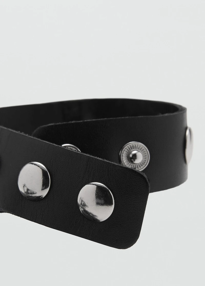 Studded leather sandals