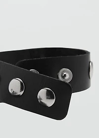 Studded leather sandals