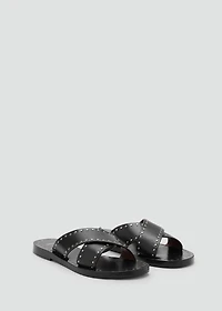 Studded leather sandals