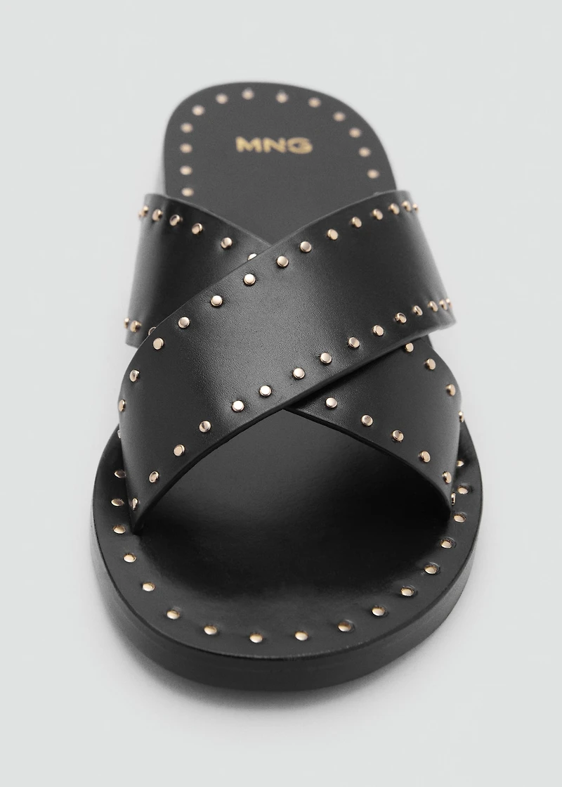 Studded leather sandals