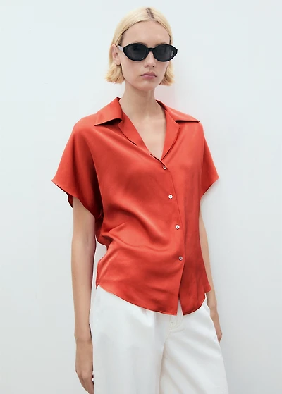 Short sleeve fluid shirt