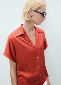 Short sleeve fluid shirt