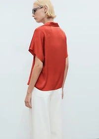 Short sleeve fluid shirt