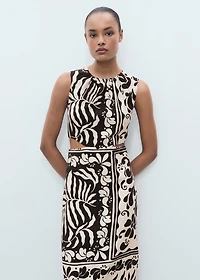 Midi-dress with cut-out