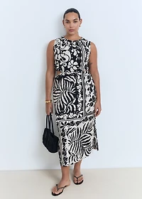Midi-dress with cut-out