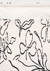 Strapless floral dress