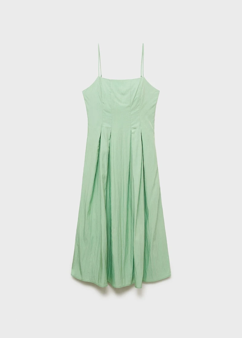 Midi-dress with pleats