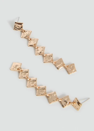 Geometric pendant earrings