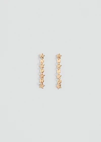 Long star earrings