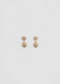 Sun design earrings