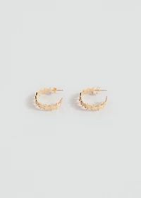 Star hoop earrings
