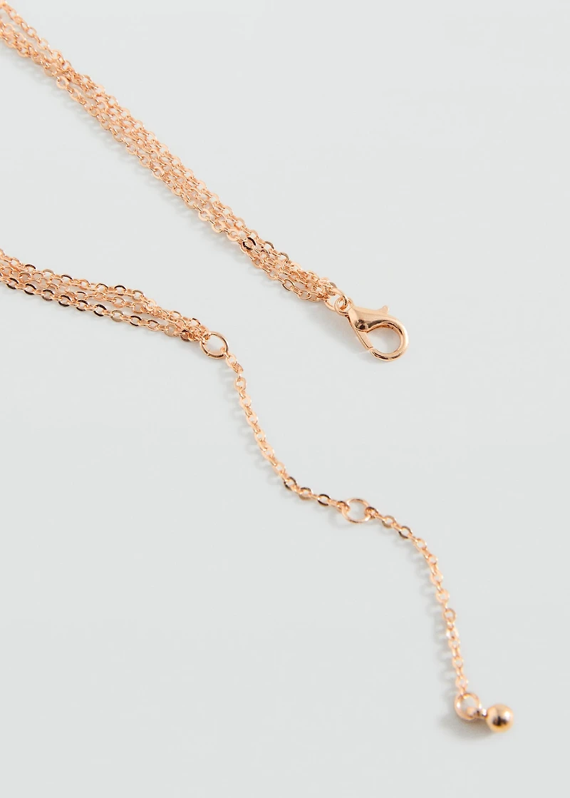 Triple chain necklace