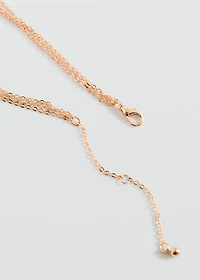 Triple chain necklace