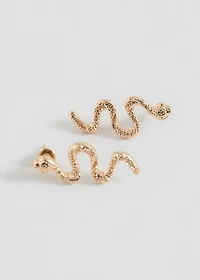 Snake design earrings