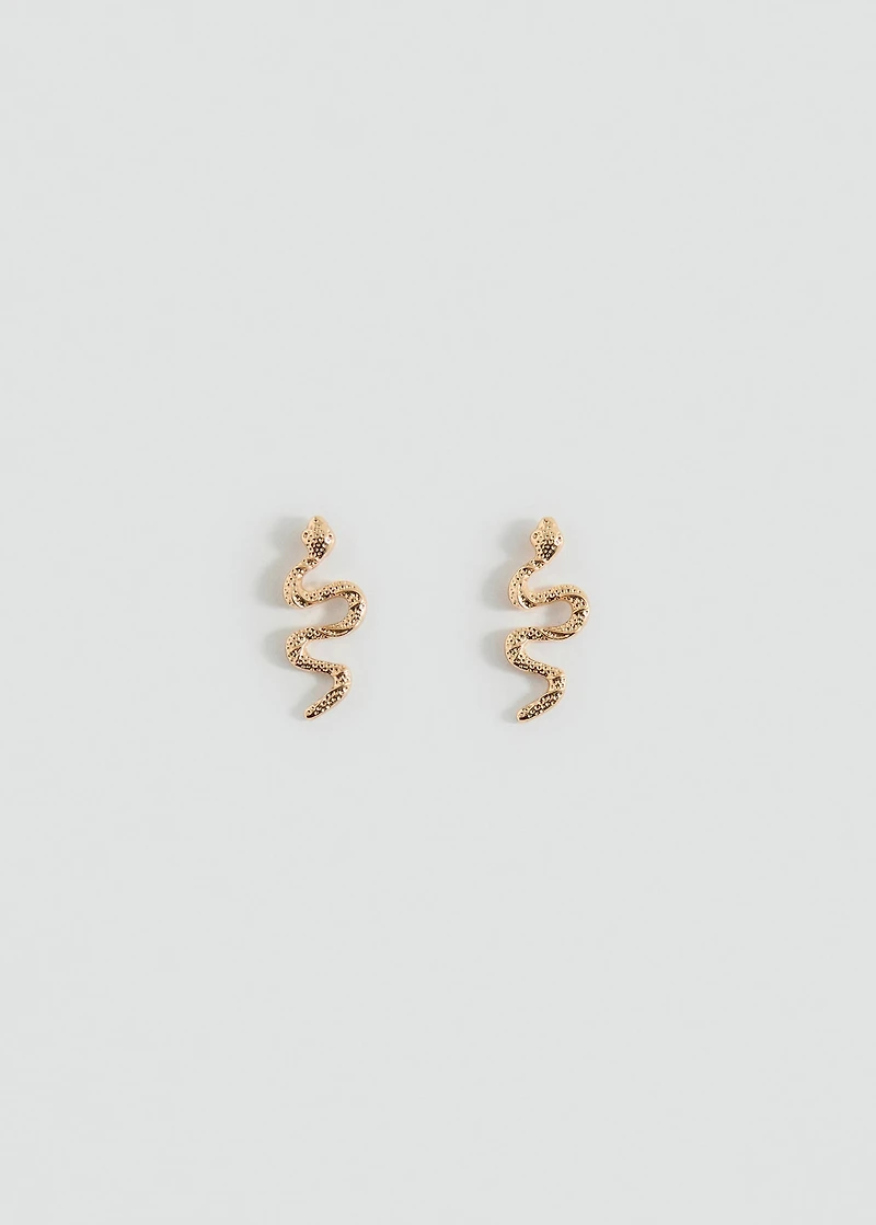 Snake design earrings