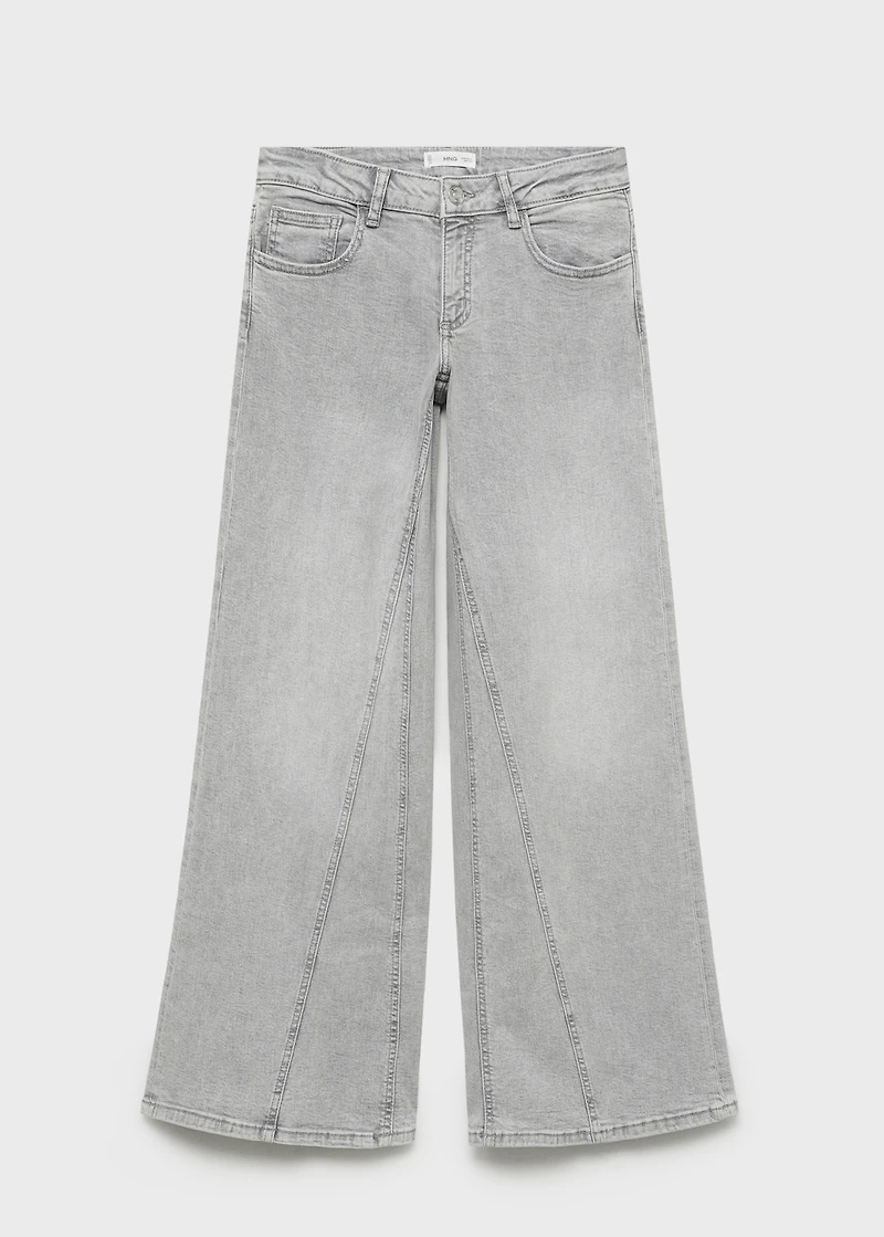 Low-waist wide leg jeans