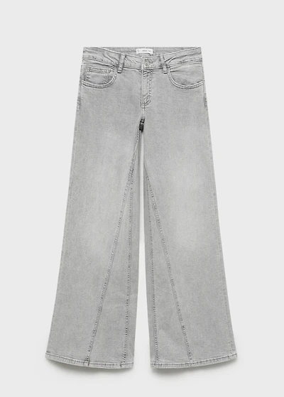 Low-waist wide leg jeans