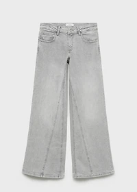 Low-waist wide leg jeans