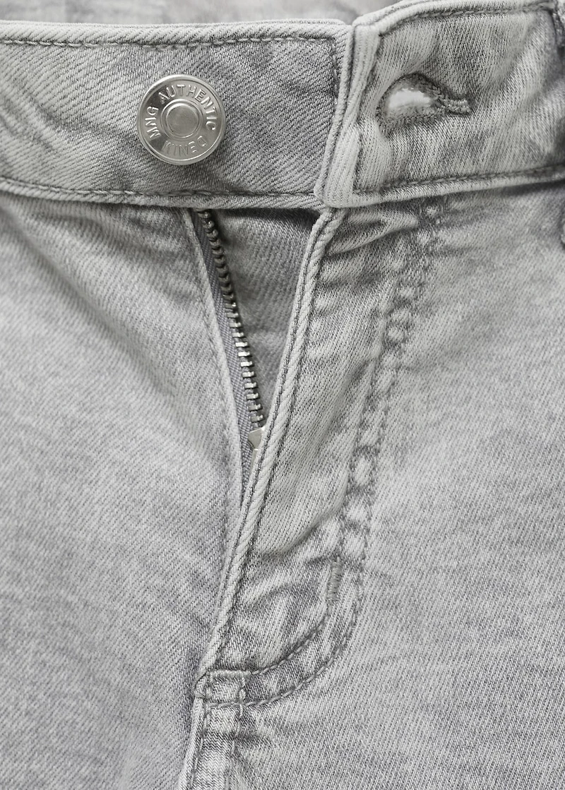 Low-waist wide leg jeans