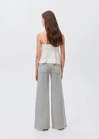 Low-waist wide leg jeans
