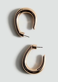 Twisted hoop earrings
