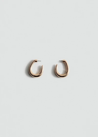 Twisted hoop earrings