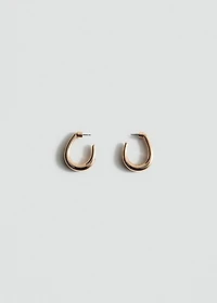 Twisted hoop earrings