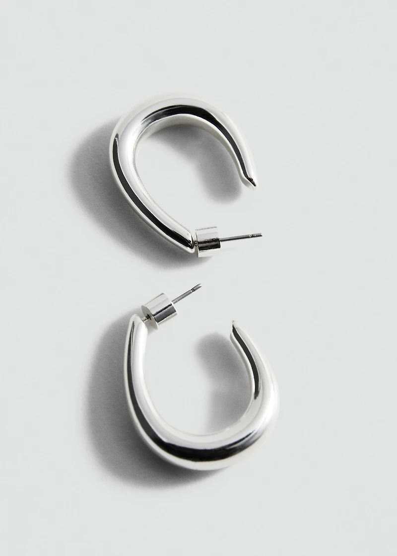 Twisted hoop earrings