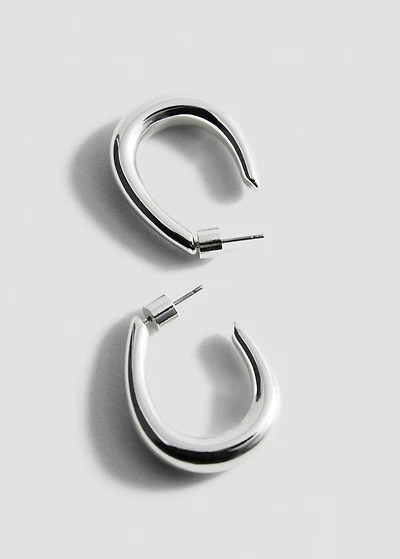 Twisted hoop earrings