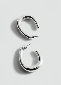 Twisted hoop earrings