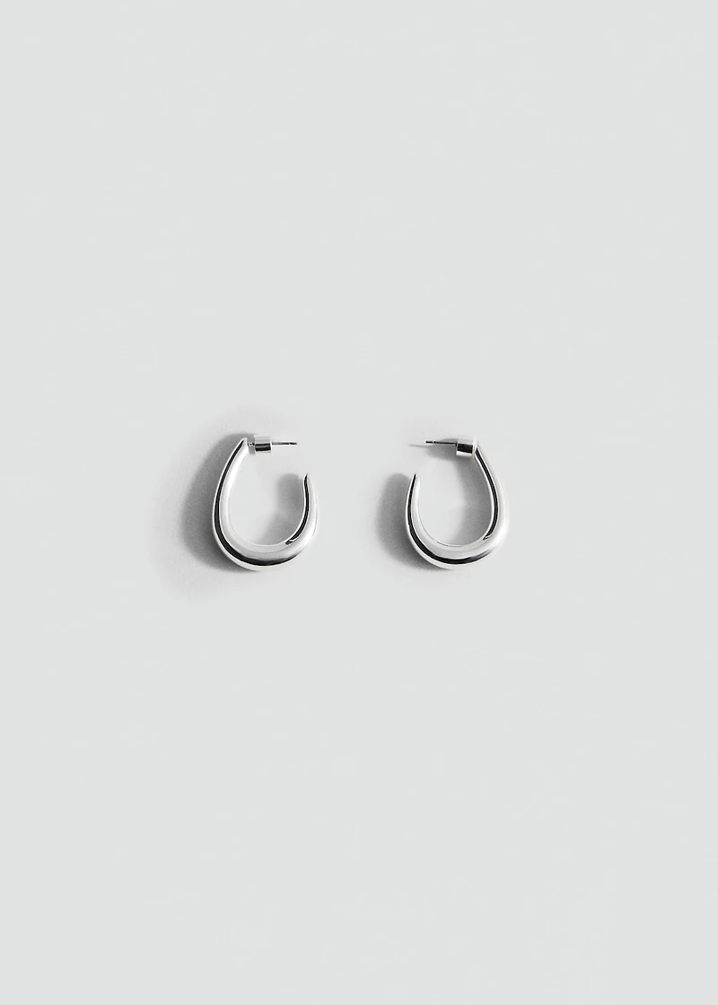 Twisted hoop earrings