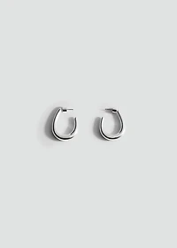 Twisted hoop earrings