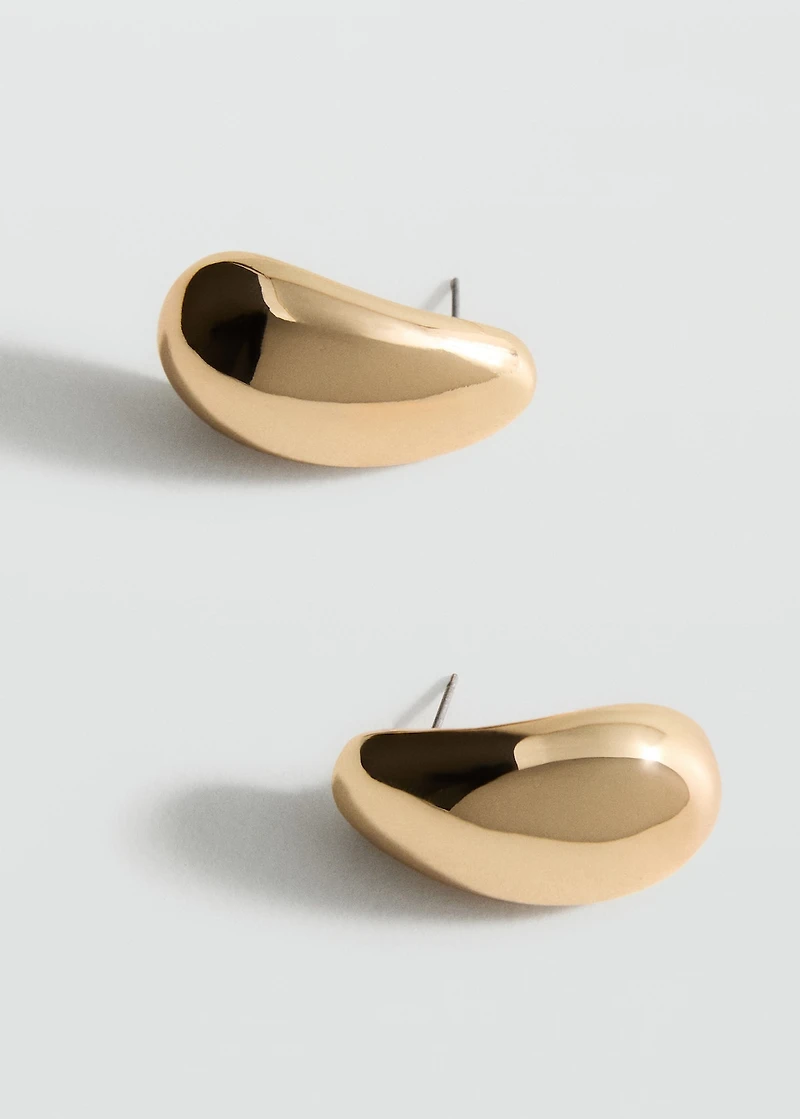 Oval volume earrings