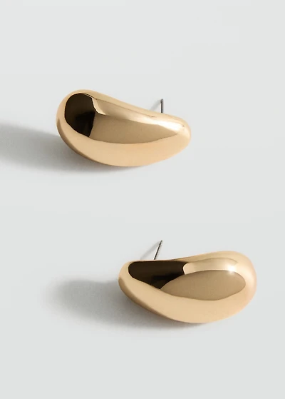 Oval volume earrings