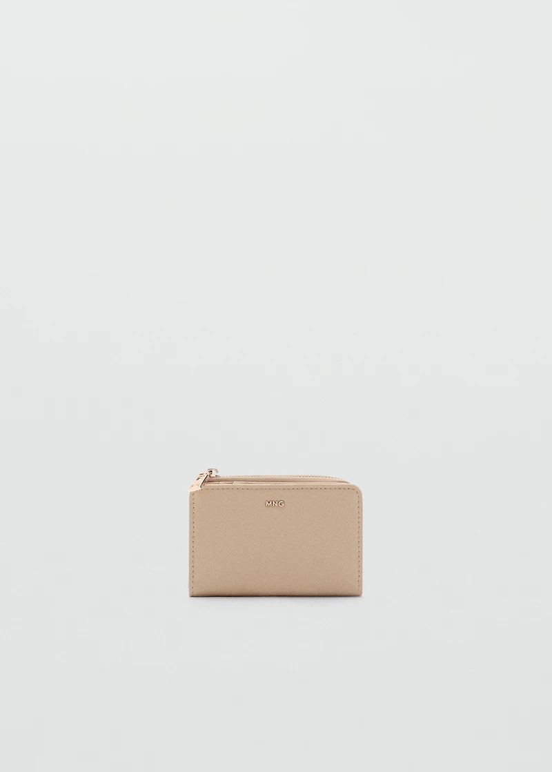 Small wallet with Saffiano effect