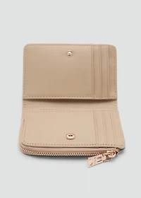 Small wallet with Saffiano effect