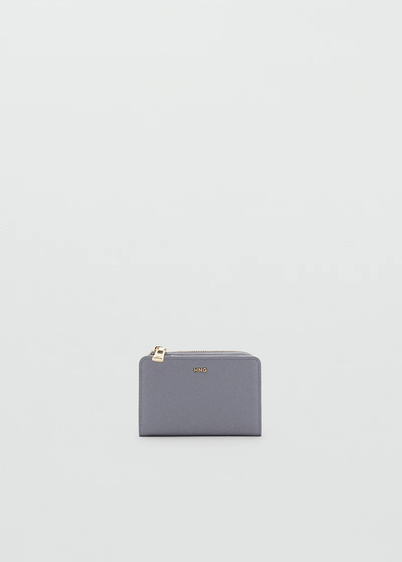 Small wallet with Saffiano effect