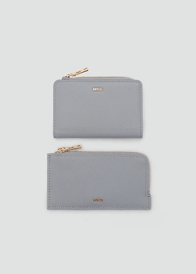 Small wallet with Saffiano effect