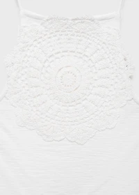 Crochet appliqué top