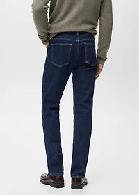 Jan slim-fit dark-wash jeans