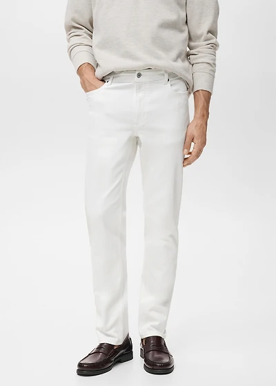 Slim fit white Jan jeans