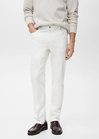 Slim fit white Jan jeans