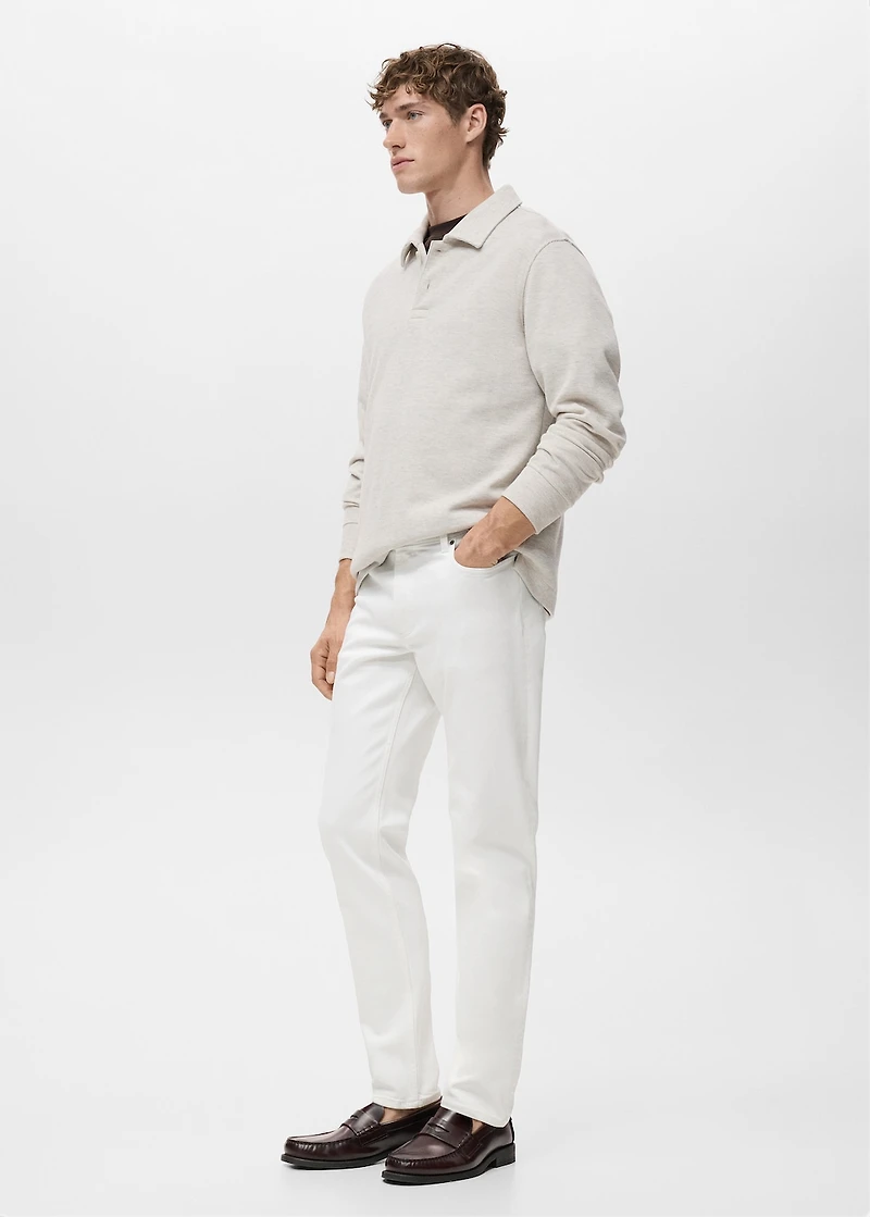 Slim fit white Jan jeans