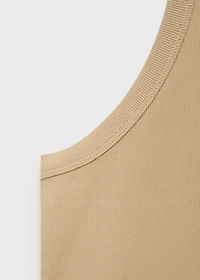 Slim-fit ribbed tank top