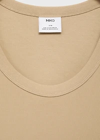 Slim-fit ribbed tank top