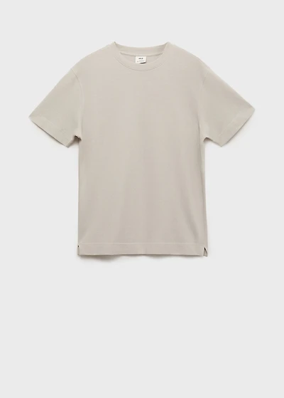 Cotton fine-knit t-shirt