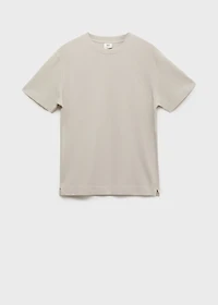 Cotton fine-knit t-shirt
